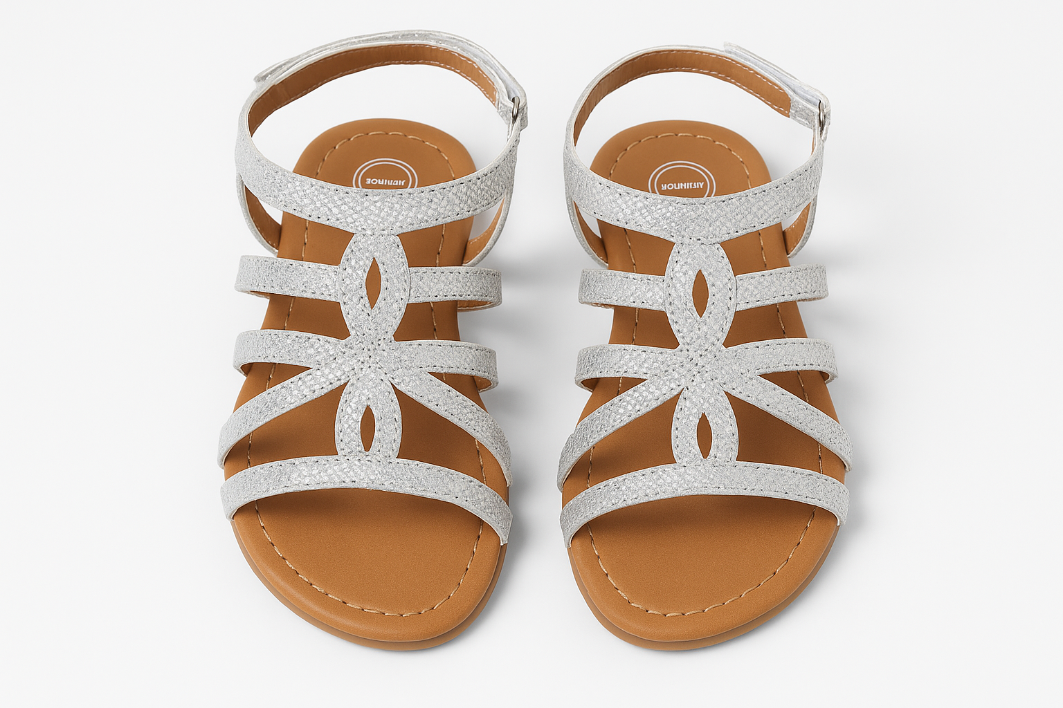 Sandalias plateadas mejoradas