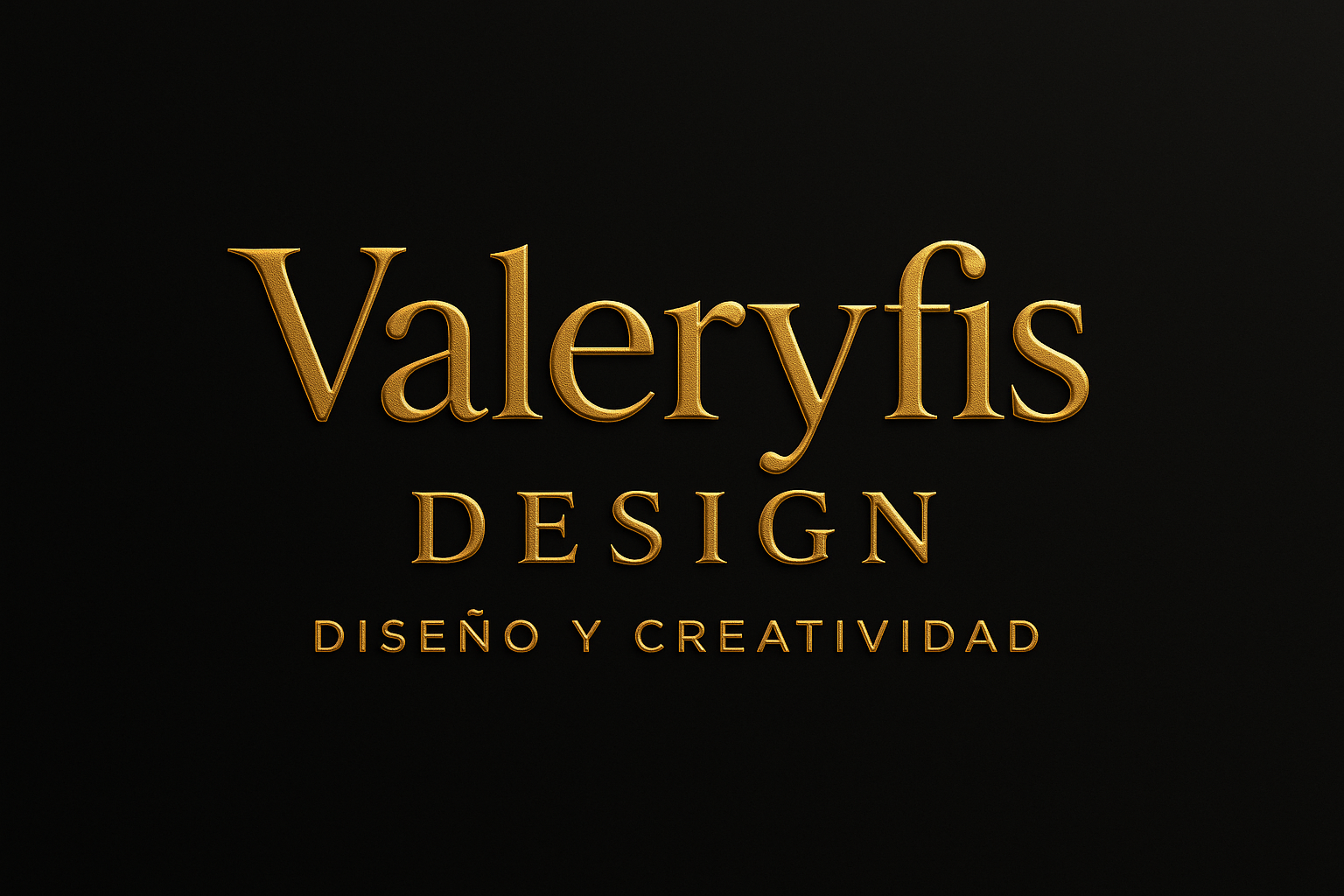 Valeryfis Design Logo con Subtítulo